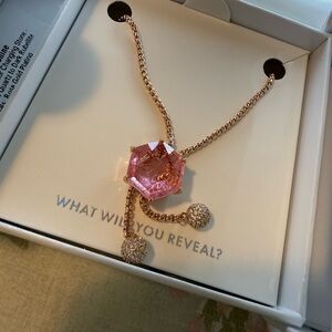 Rose Gold and Pink Gemstone Necklace
